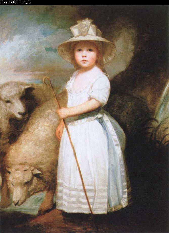 George Romney the shepherd girl